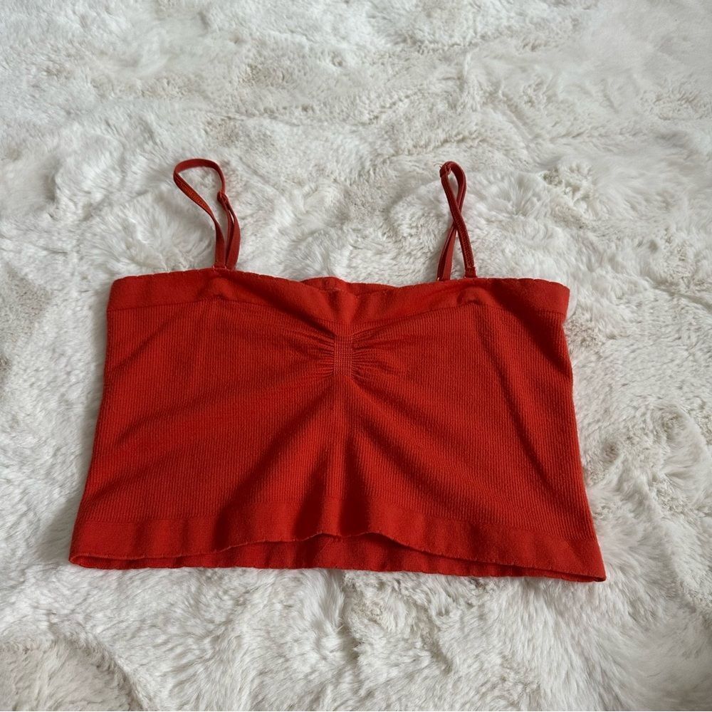 By Anthropologie medium/large orange Cami tank top